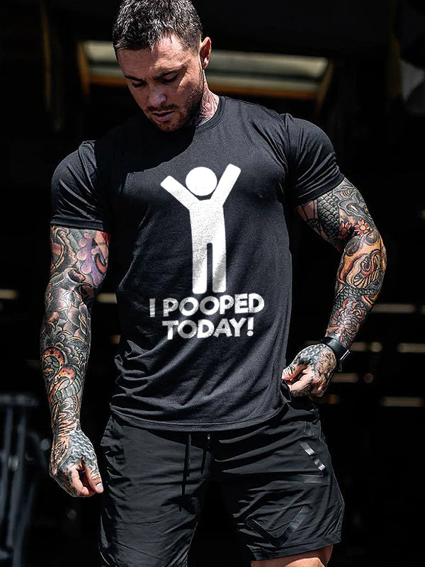 I Pooped Today! Print Men's T-shirt