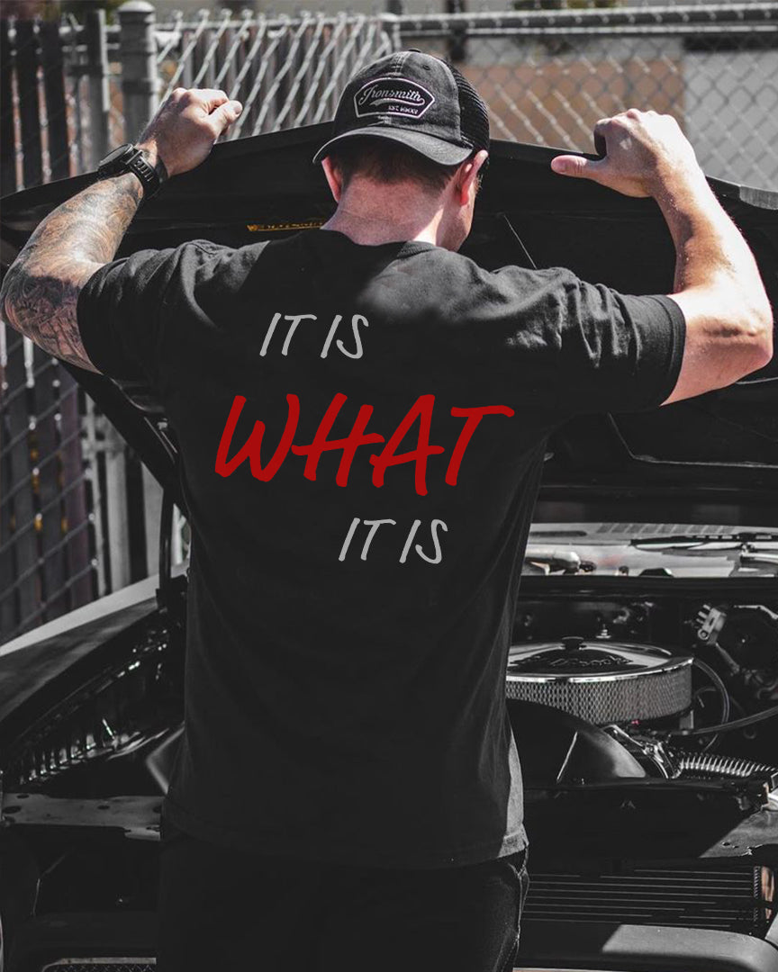 It Is What It Is Letter T-shirt