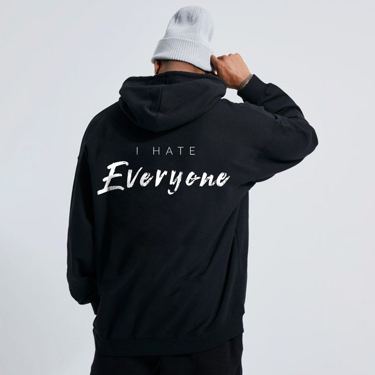 I Hate Everyone Printed Men's Hoodie