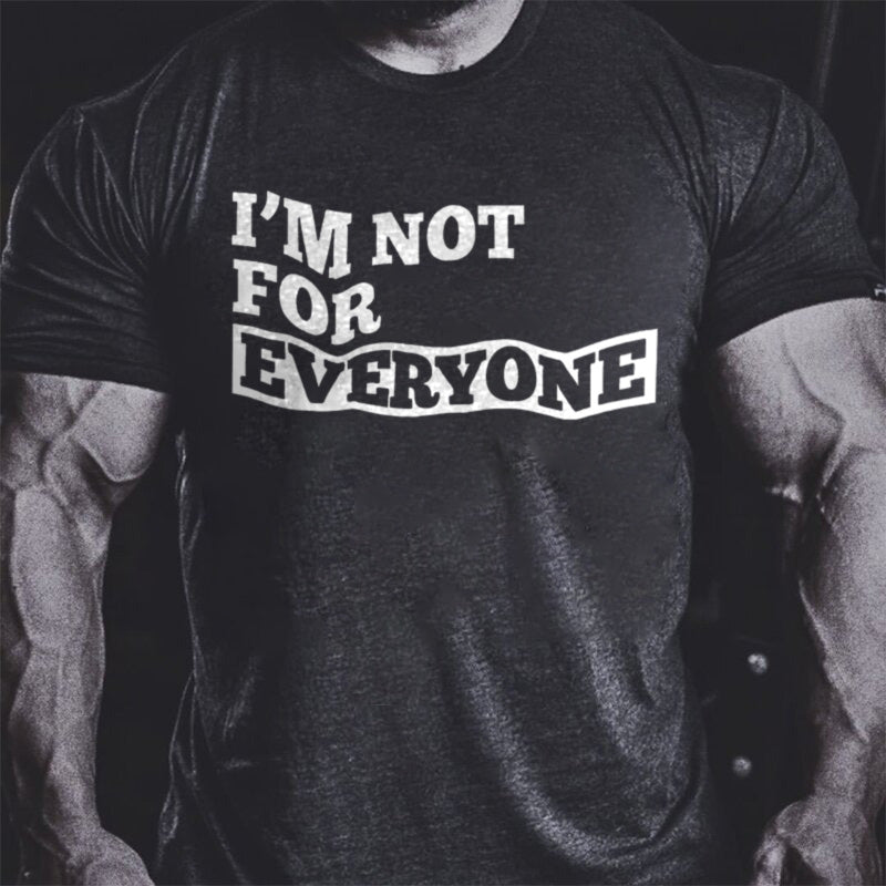 Vikings I'm Not For Everyone Printed Men's T-shirt