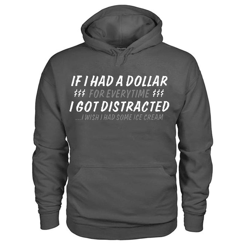 Vikings If I Had A Dollar Printed Casual Men's Hoodie