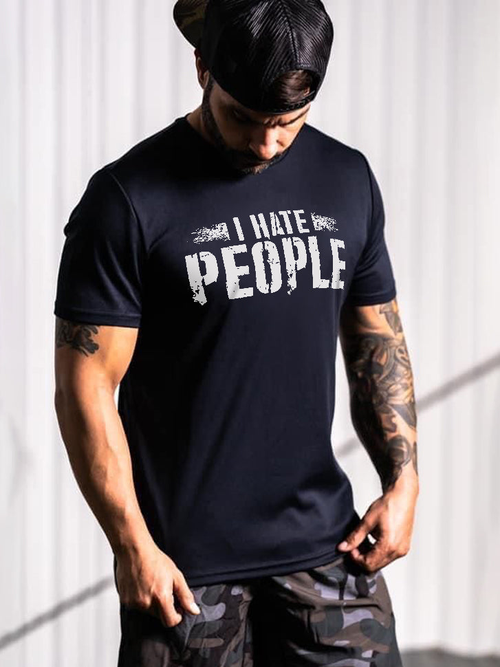 I Hate People Printed Men's T-shirt