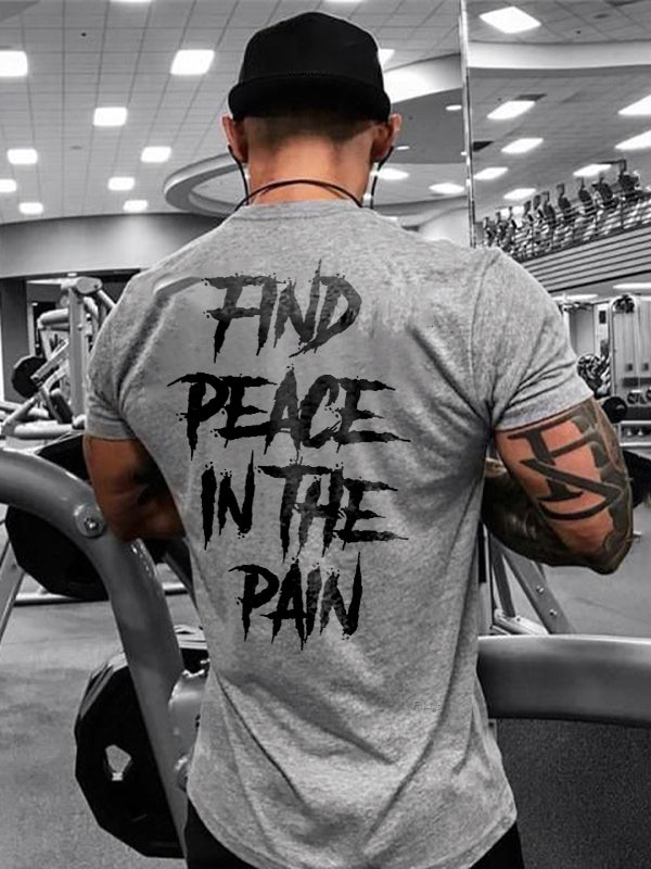 Find peace in the pain Printed T-shirt