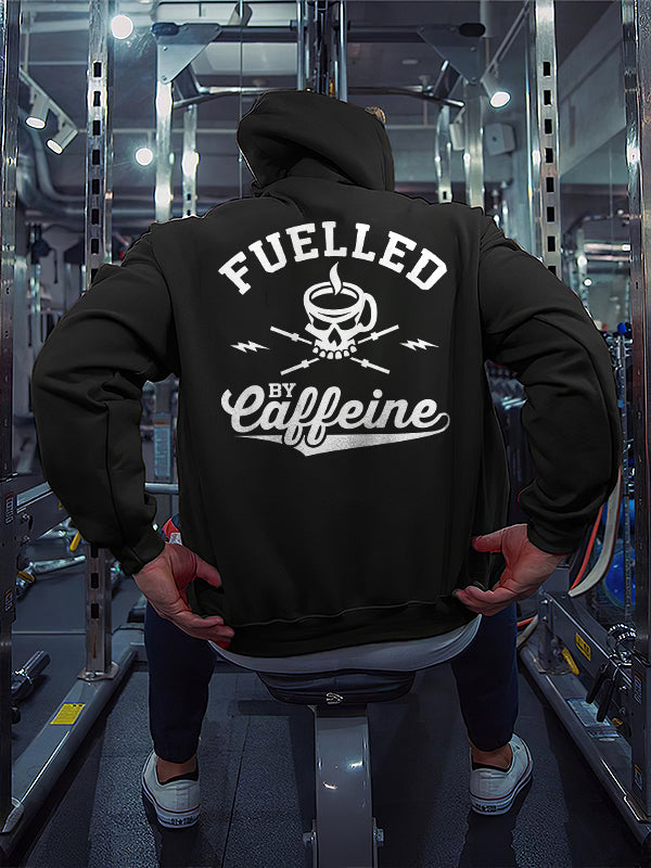 Fuelled By Caffeine Printed Men's Hoodie