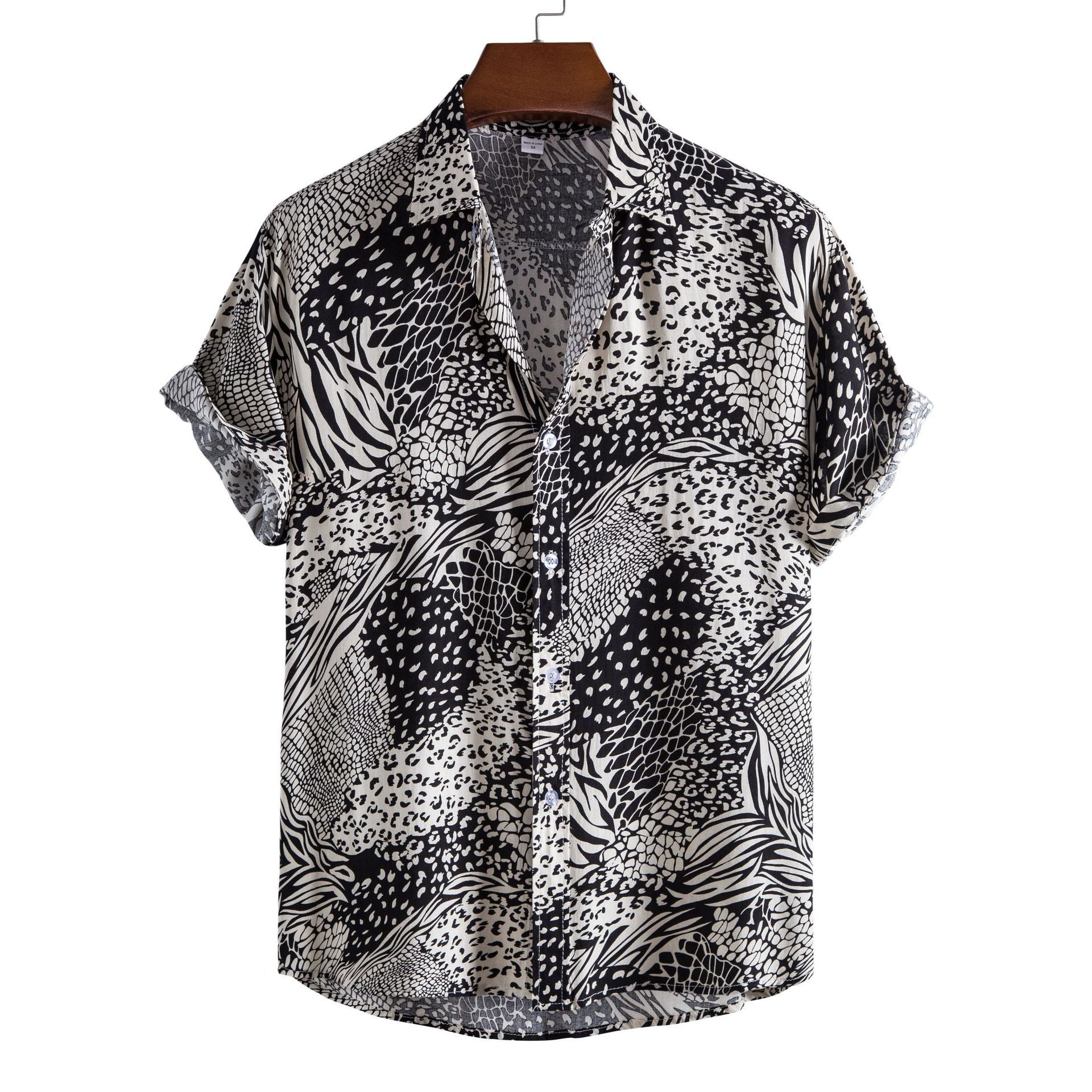 Casual Floral Short Sleeve Men's Shirt