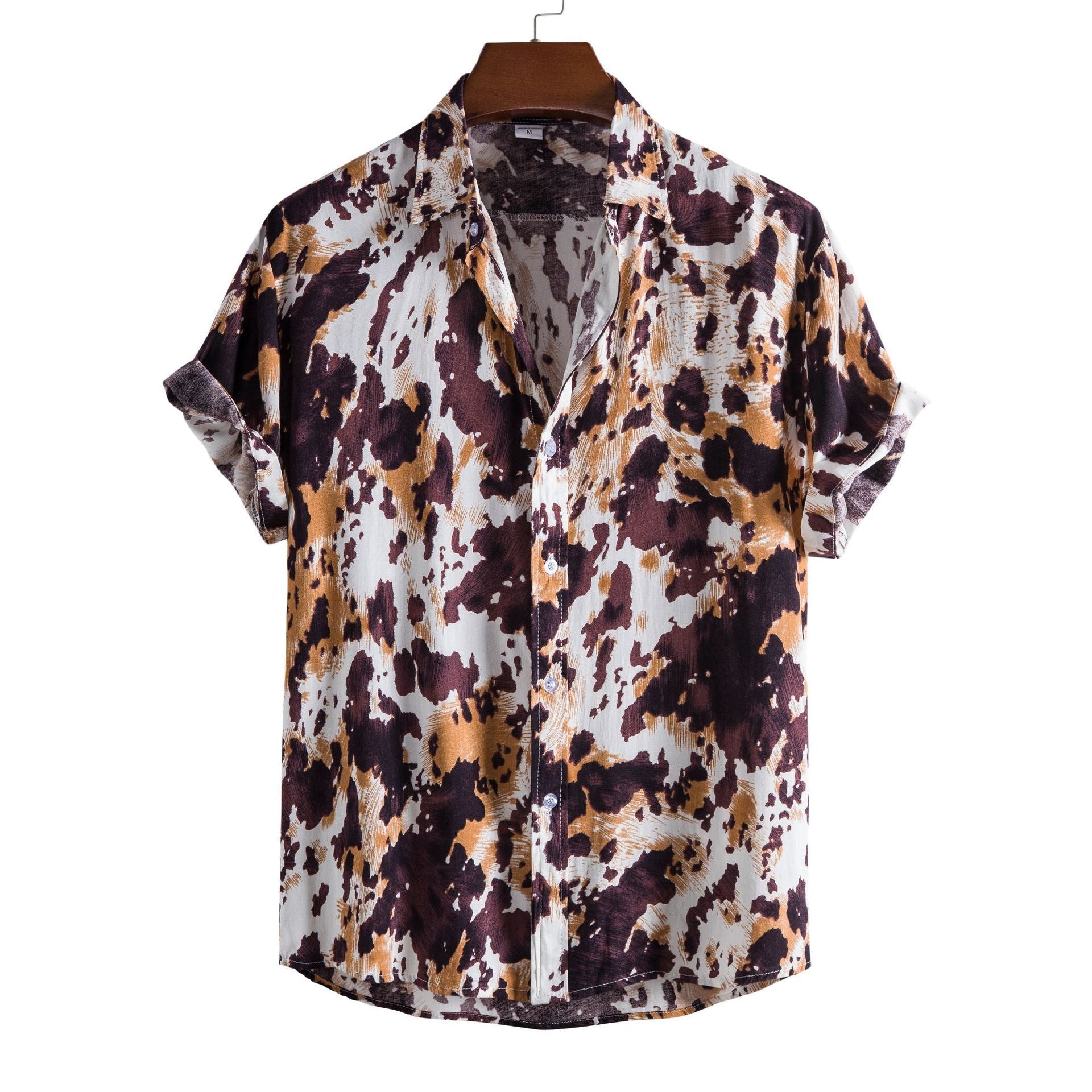 Casual Floral Short Sleeve Men's Shirt