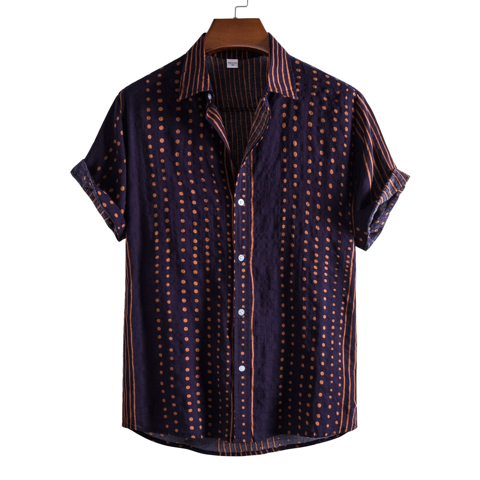 Casual Floral Short Sleeve Men's Shirt