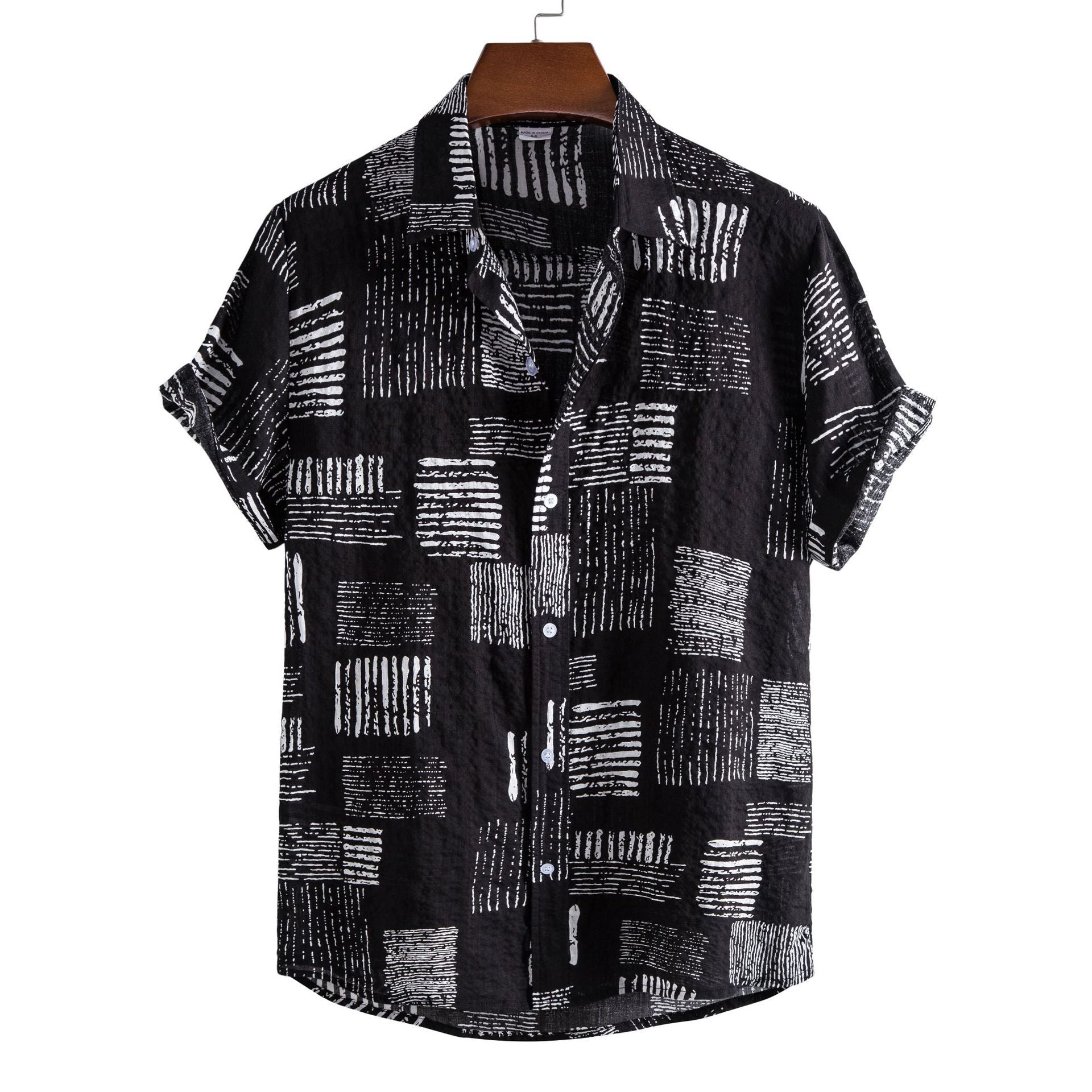 Casual Floral Short Sleeve Men's Shirt