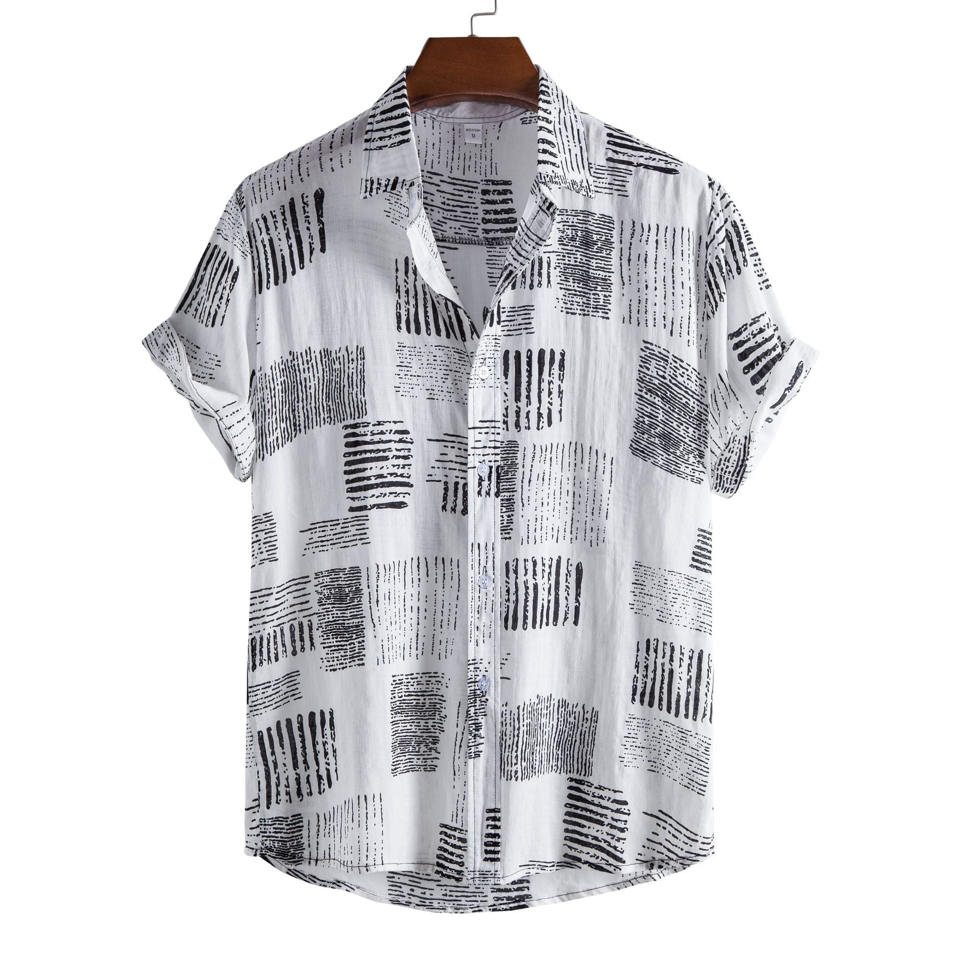 Casual Floral Short Sleeve Men's Shirt