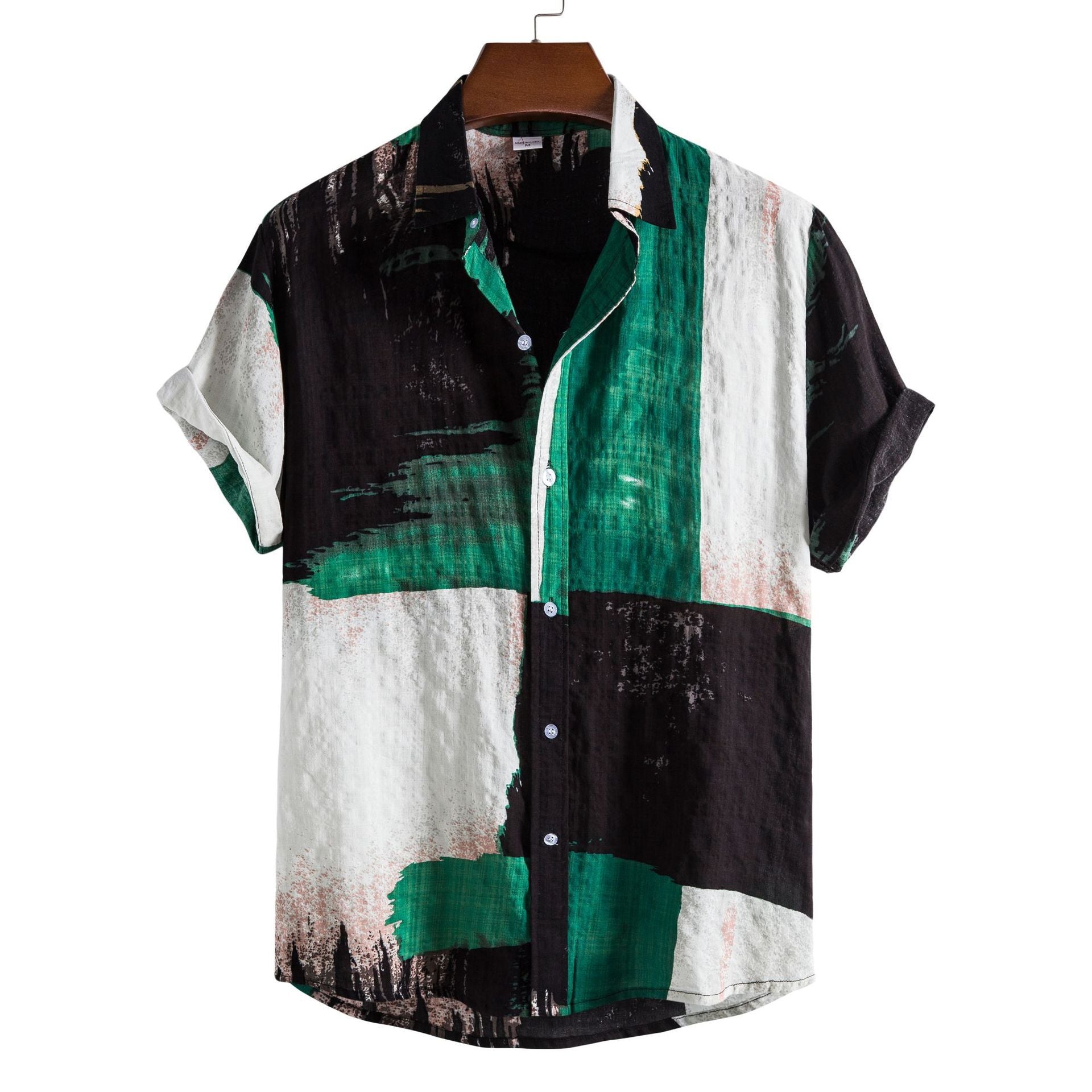 Casual Floral Short Sleeve Men's Shirt