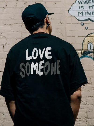 Love Someone Printed Men's T-shirt