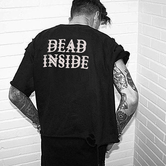 DEAD INSIDE Casual Men???¨º?¨¨s T-shirt