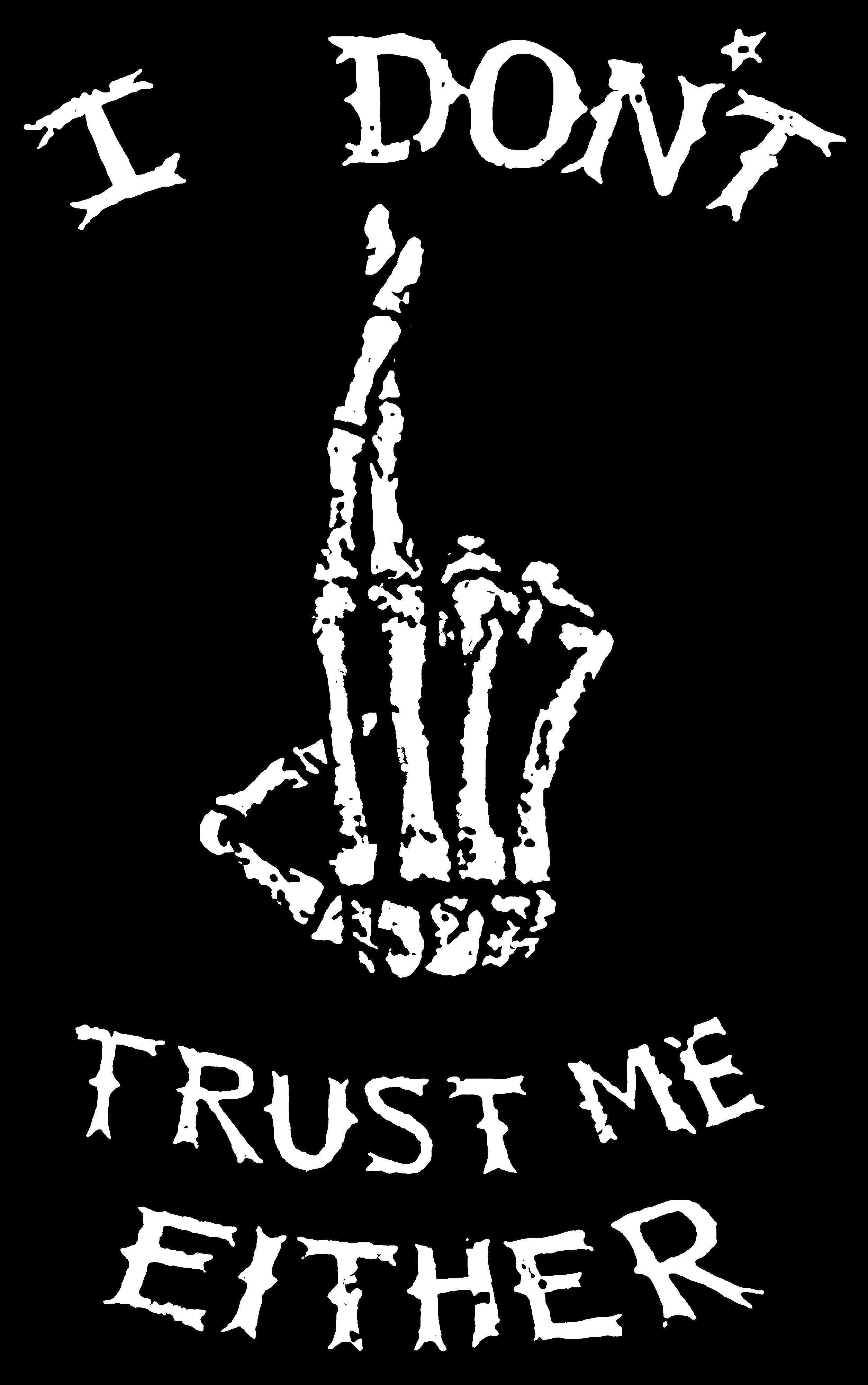 I don't trust me either printed designer t-shirt