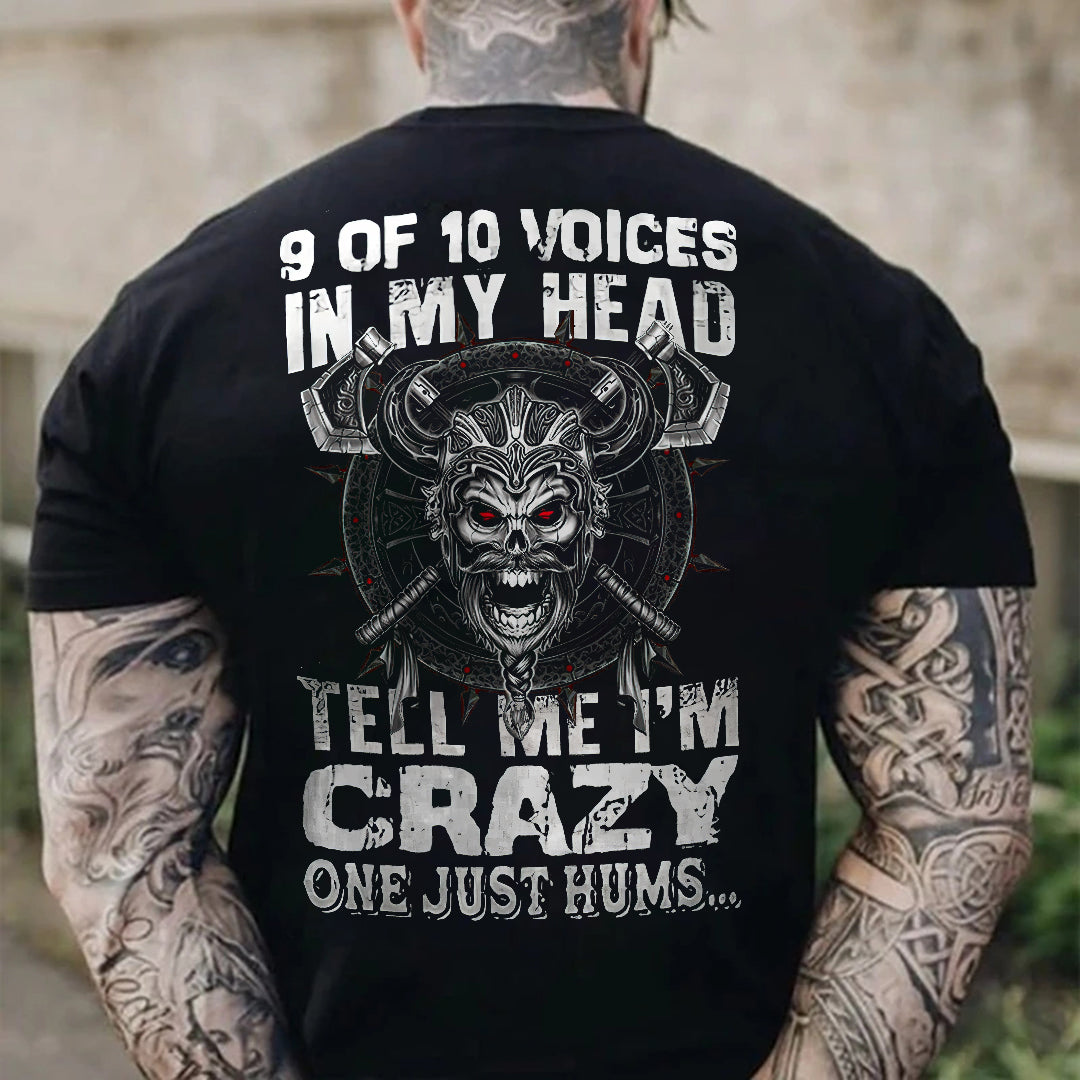 9 OF 10 VOICES IN MY HEAD Print Men's Short Sleeve T-Shirt