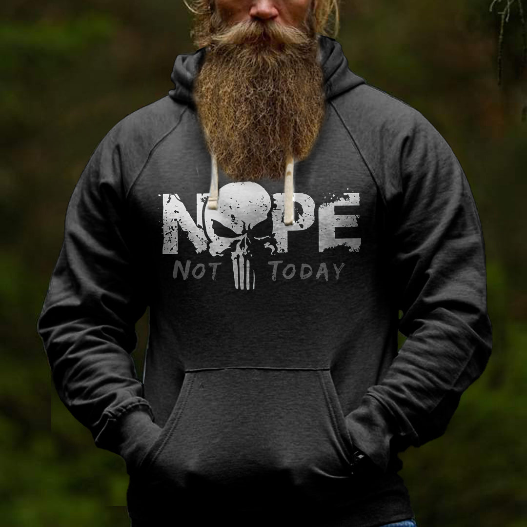 Nope  Print   Men's Long Sleeve Hoodies