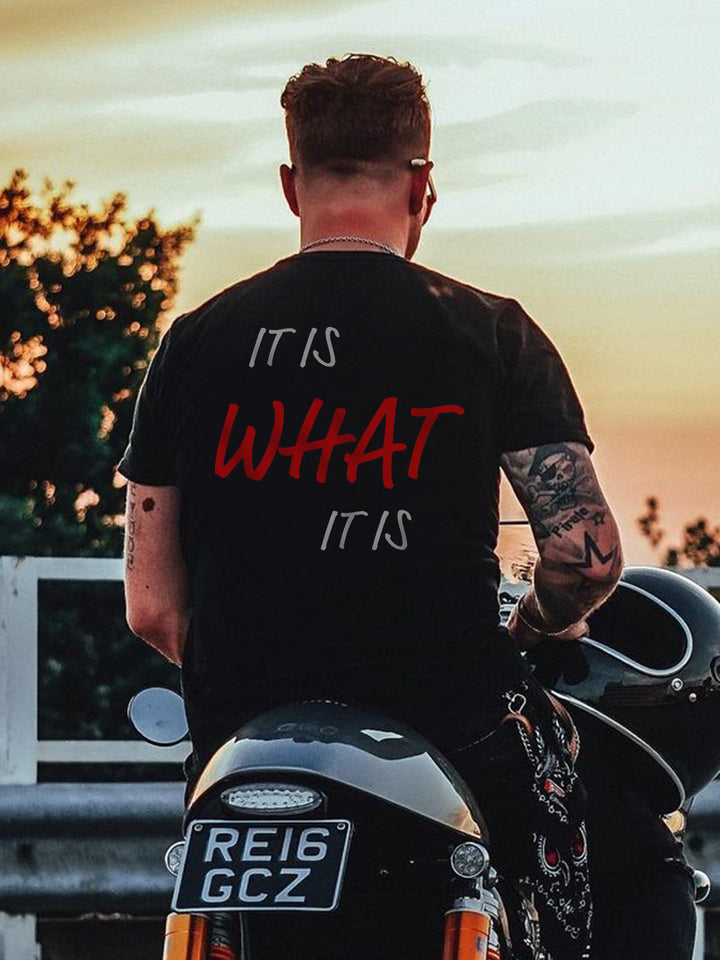 It Is What It Is Letter T-shirt