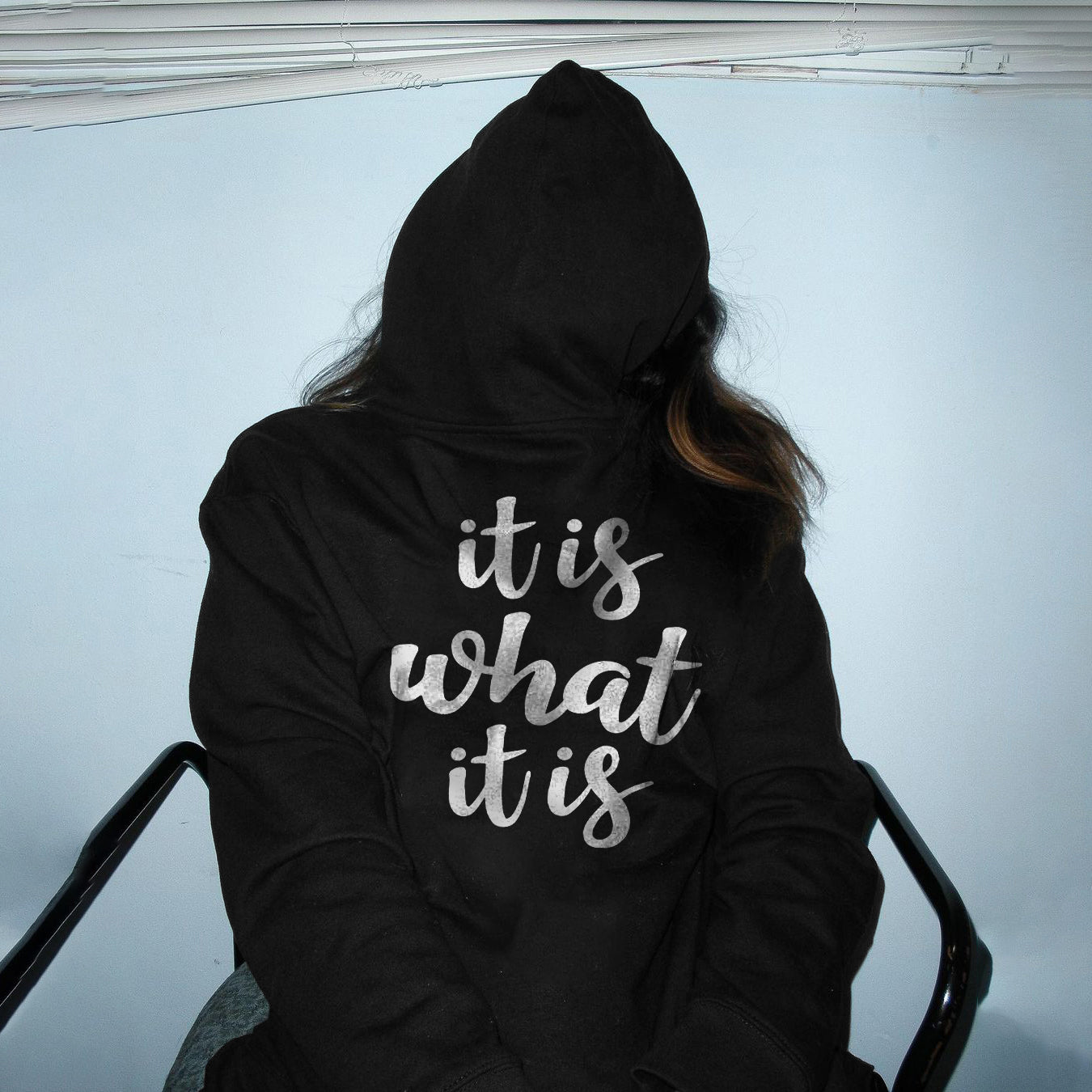 IT IS WHAT Women's casual printed hoodie