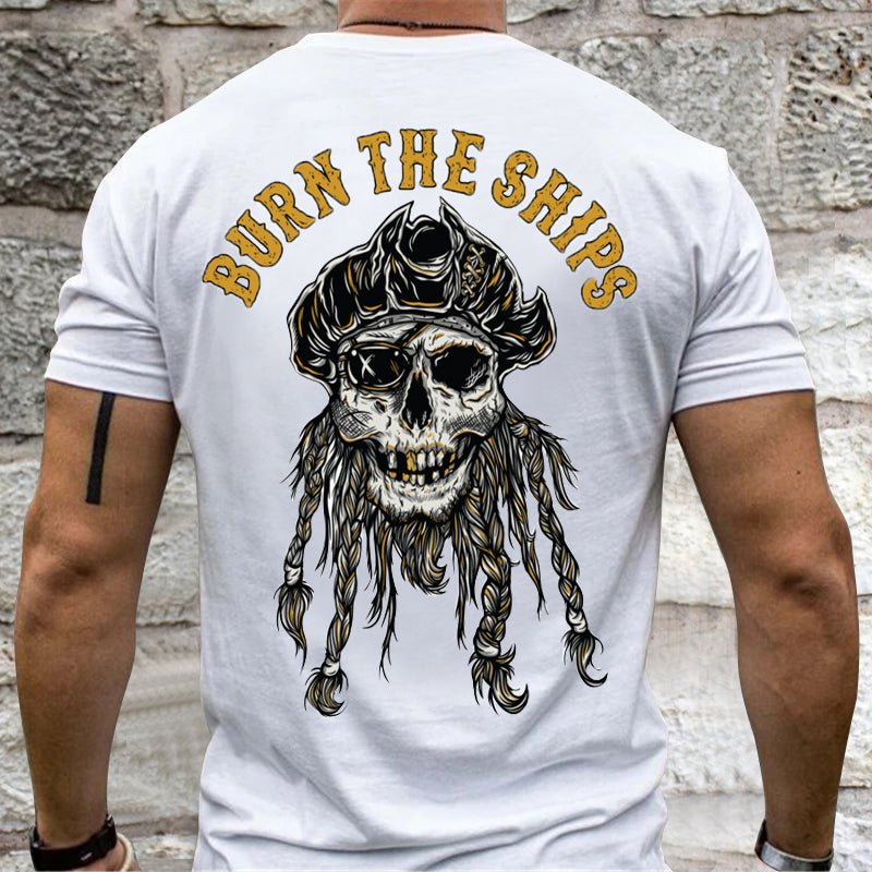 Pirates of the caribbean skull print t-shirt