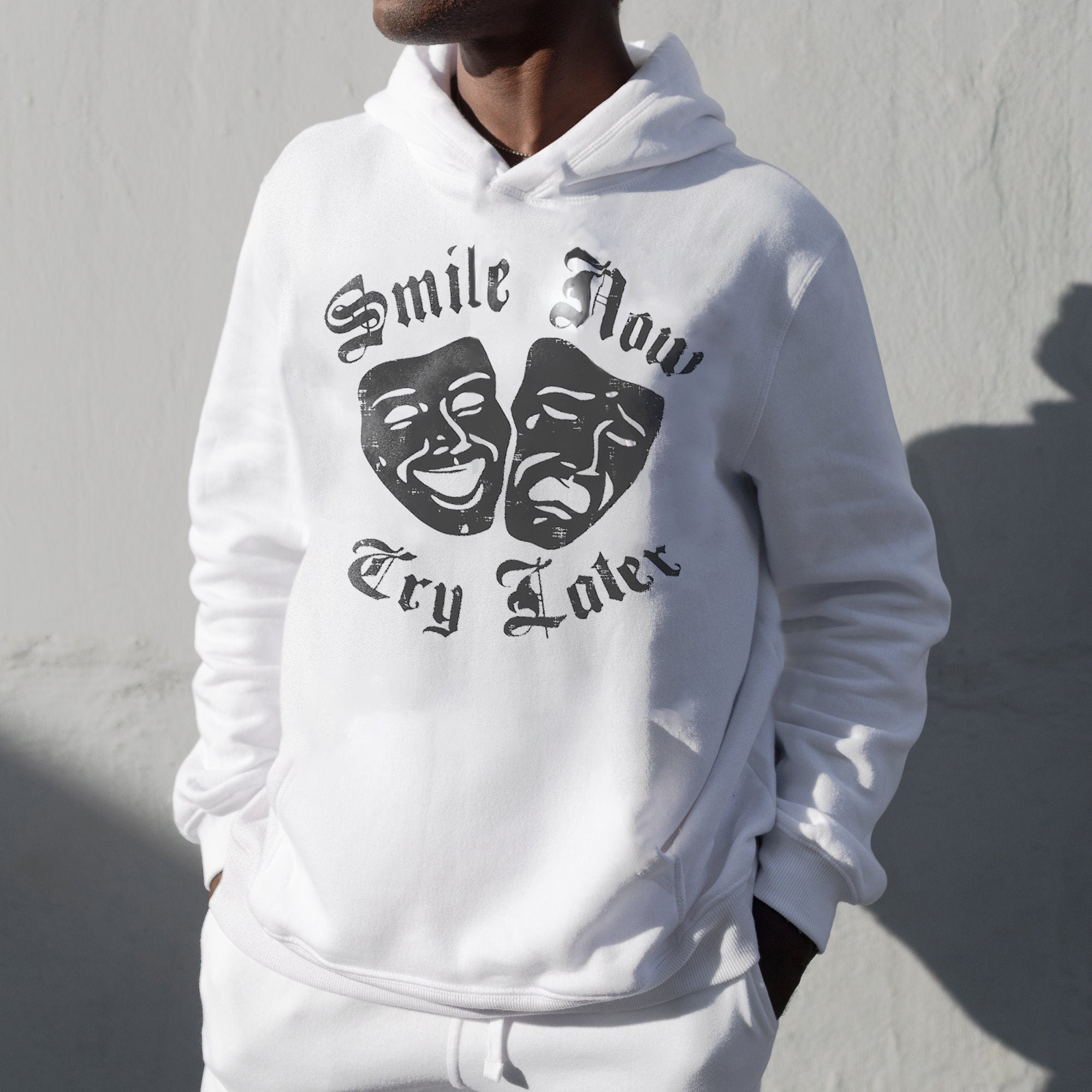 Smile Now Cry Later Printed Men's Hoodie