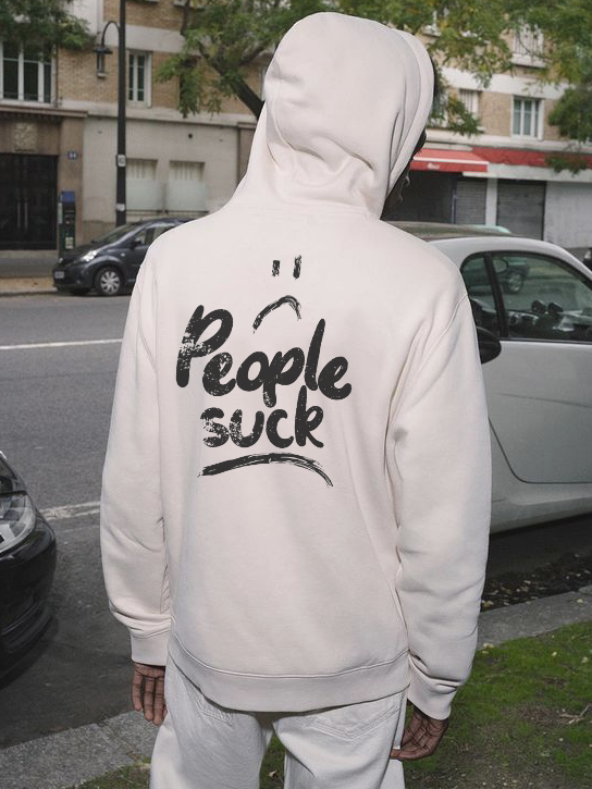 People Suck Printed Men's Hoodie