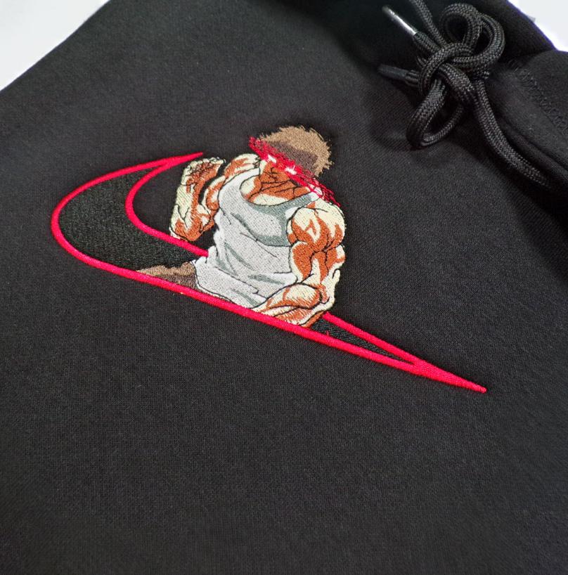 Embroidered Anime Sweatshirt/Hoodie